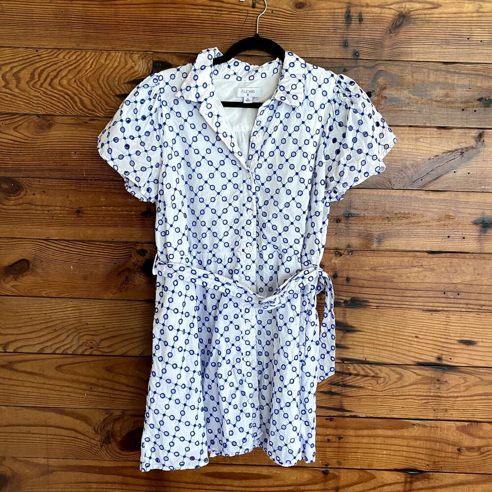 Alexis x Target Tulip Sleeve Embroidered Shirtdress in White size XL